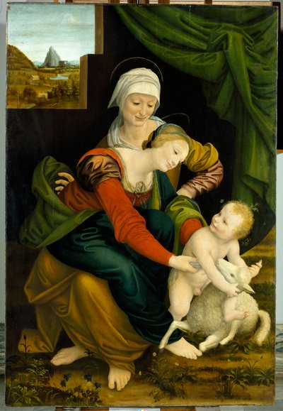 Madonna and Child with St. Anne by Bernardino Luini